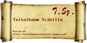 Teitelbaum Szibilla névjegykártya